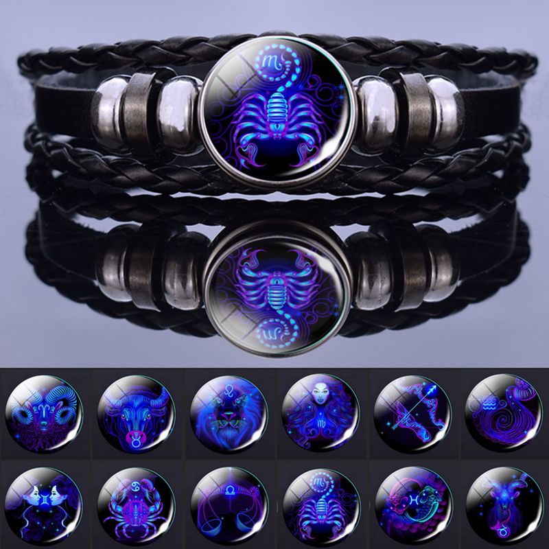 Zodiac Constellation Bracelets String for Women Men India