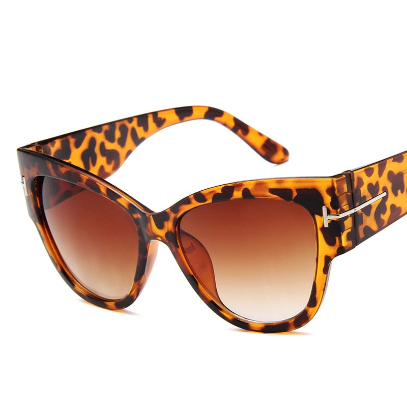 2022 New Tom Fashion Brand Designer Cat Eye Women Sunglasses Female Gradient Points Sun Glasses Big Oculos feminino de sol UV400