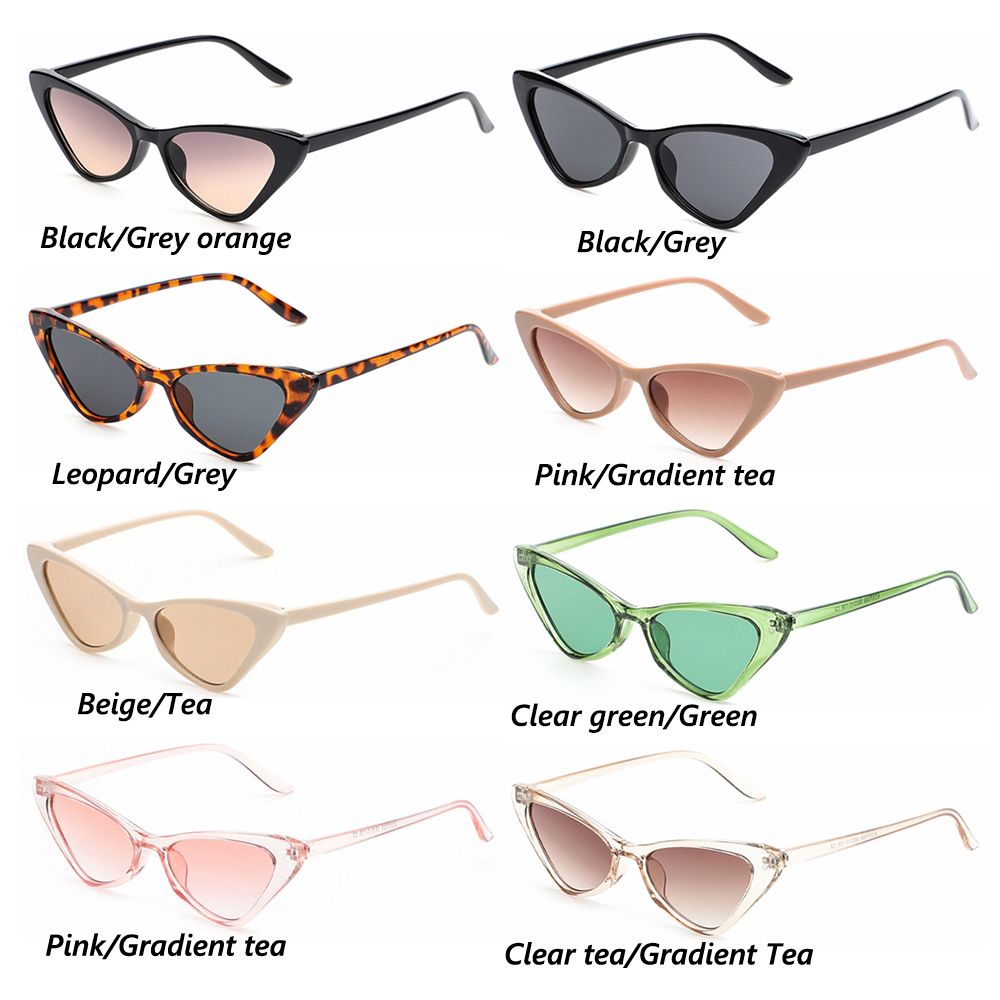 2022 New Vintage Cat Eye Sunglasses Small Frame Retro Sunglasses UV400 Protection Eyewear Fashion Trendy Streetwear Eyewear